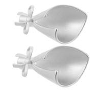 Silver Alloy Vase Brooch Pin 2pcs with Bouquet Holder Clip for Women