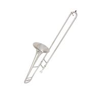 Silver Alto Trombone Bb Brass Body Professional Instrument With Mouthbox Beginner Trombone