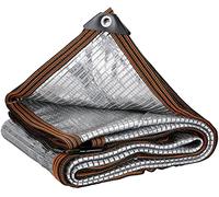 Silver Aluminet Shade Cloth UV Resistant Sunblock Net 55% 65% 85% 95% Options Grommeted Panels for Greenhouse Plants Patio Lawn 1x3m