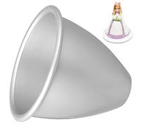 Silver Aluminium Alloy Cake Pan with Smooth Surface and Heat Evenly Features, DIY Mold for Baking Wedding Cakes, Desserts and Pies, for Home Kitchen Use