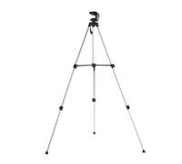 Silver Aluminium Alloy Telescopic Camera Tripod with Holder | Anti-slip Ptz Plate, Non-slip Foot Pads, Practical Outdoor Setup for Live Streaming and Self-portraits