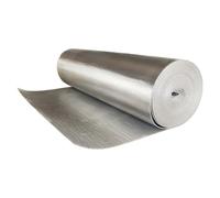 Silver Aluminium Foil Insulation Rolls, Self-adhesive Radiator Reflectors, Waterproof and Moisture-resistant, Suitable for Radiators, Windows, Roofs, Floors, Walls, Attics, Gar(Size:1*15m(3.3*49.2ft))