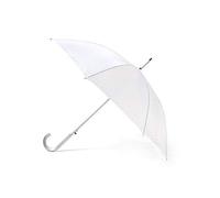 Silver Aluminium Frame Jollybrolly Umbrella Wedding Automatic Opening Lighweight Crooked Handle Length 88cm Canopy Span 103cm