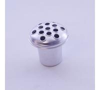 Silver Aluminium Grave Vase Container Insert 10cm
