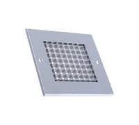 Silver Aluminium Grille 125x125mm 32mm 432693