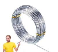 Silver Aluminium Wire - Soft Bendable Craft Lead, Jewellery Floral Design, Anti Rust Metal Lead Sculpting DIY Handcrafts Decorations | For Art Enthusiasts Beginners Model Building Flower Arrangements