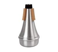 Silver Aluminum Alloy Trumpet Mute Sourdine Fits All Trumpets Excellent for Stage Performance Practice Purpose Trumpet Mute