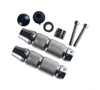 Silver Aluminum Bike Foot Pegs Non-Slip Grip(Silver) | Silver aluminum construction, non-slip for surface, stylish round design, for durable for daily use, easy cleaning