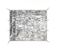 Silver Aluminum Foil Camping Mat 200x125cm Lightweight | 200x70cm compact size, dual-layer PE aluminum, moisture resistant, ideal for solo trips, silver finish