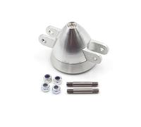 Silver Aluminum Folding Propeller Spinner Cover Compatible With D28 D33 D38 D43 D48mm Shaft Diameter 3.0 3.17 4.0 5.0mm Compatible With RC Glider DIY(1PC D28 3.17MM)