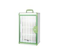 Silver Aluminum Phone Locker Portable Mobile Storage Cabinet for Classroom Lockable Phone Secure Cell Phone Storage Ideal for Schools Offices and Events