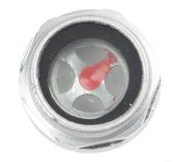Silver Aluminum Sight Glass 20mm for Pump(20mm Silver) | 12mm red aluminum, clear oil level view, leak-proof seal, fits air pumps, easy install