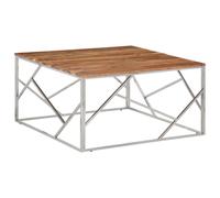 (silver and white, solid wood) vidaXL Coffee Table Hallway Accent End Table Console Centre Tea Side Table