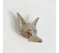 Silver Animal Metal Drawer Pulls Knobs Cupboard Bedroom Kitchen Upcycle (1. Fox Head)