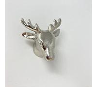 Silver Animal Metal Drawer Pulls Knobs Cupboard Bedroom Kitchen Upcycle (6. Stag)
