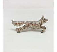 Silver Animal Metal Drawer Pulls Knobs Cupboard Bedroom Kitchen Upcycle (7. Running Fox)