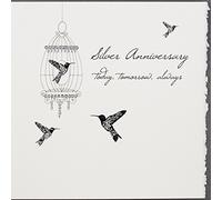 Silver Anniversary - Handmade Anniversary Card - S43