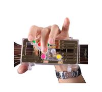 (Silver) Anti-Pain Finger Cots Guitar Assistant Teaching Aid Guitar Learning System Teaching Aid For Guitar Beginner