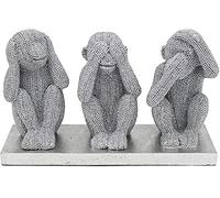Silver Art 3 Wise Monkeys By Leonardo