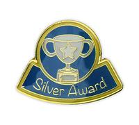 Silver Award Enamel Badge 10 Pack