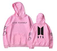 Silver Baisc Women's Kpop Hoodie Music Fans Sweatshirt Funny Prints Pullover Y2K Hoodie M,Pink D-3