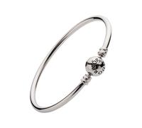 Silver Bangle Bracelet - female - Pandora - Bracelets - Gray - ONE SIZE - Accessories ONE SIZE