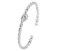 Silver Bangle Bracelets For Women Cuff Bracelet Adjustable Jewelry Fashion Open Bangles Cuff Jewelry For Women Mom Wife Mothers Day Valentine Mens Rugged Watch (Silver, One Size)