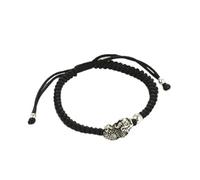 Silver Bangle for Women,Blue Rope Woven with S925 Silver Brave Troops Adjustable Friendship Bracelets Ethnic Lucky Jewelry Gift for Women Men Unisex