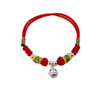 Silver Bangle for Women,Red Rope Woven with S925 Silver Bell Pendant Adjustable Friendship Bracelets Tibetan Ethnic Lucky Jewelry Gift for Women Girl Boy Daughter