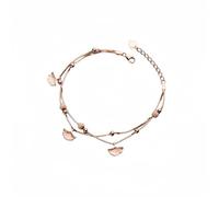 Silver Bangle,Sterling Silver Bracelet for Women S925 Silver Rose Gold Box Chain Layered Bracelet Bangle Adjustable Ginkgo Leaf Charm Bracelets Jewellery Gifts for Women
