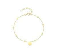 Silver Bangles，Adjustable Spring Clasp Fashion High-End S925 Round Beads Retro Classic Simple Bracelet, Energy Jewellery For Women Gold