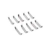 Silver Bar Brooch Back Clasp Pins, Secure and Easy-to-Use Clasps for Crafts Sewing Stationery Bandages, 50 Pieces for DIY Enthusiasts Artists Nurses and Home Organizers