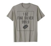 Silver bar cosplay costume, 1 oz fine silver 999.9 T-Shirt