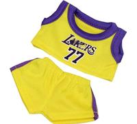 Silver Basic 17cm Doll Clothes A set of basketball sportswear Cute Casual Doll Clothes Accessories Set no Doll only Clothes-Yellow771