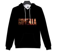 Silver Basic 3D Dragon Hoodie for Boys Monster Dinosaur Prints Sweatshirt for Movie Fans