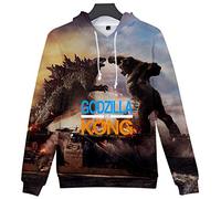 Silver Basic 3D Dragon Hoodie for Boys Monster Dinosaur Prints Sweatshirt for Movie Fans