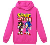 Silver Basic Boys Long Sleeve Regular Sweatshirt with Funny Prints 2D Printed Game Cosplay Hoodie Clothes 100, Rose Shadow-3