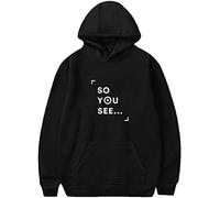 Silver Basic Girls So You See Hoodie Dhar Mann Hoodie Fashion Long Sleeve Sweatshirt Soft Warm Coat Christmas Jumper M,Black60-4