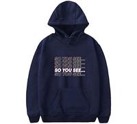 Silver Basic Girls So You See Hoodie Dhar Mann Hoodie Fashion Long Sleeve Sweatshirt Soft Warm Coat Christmas Jumper L,Blue98-4