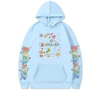 Silver Basic Heartstopper Nick and Charlie Prints Hoodie for Women/Girls Popular TV Series Heartstopper Merch M,Sky Blue-2