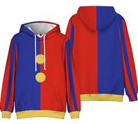Silver Basic Kids Size The Amazing Digital Circus Hoodie for Boys/Girls Pomni Cosplay Long Sleeve Sweatshirt A-1,1601