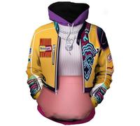 Silver Basic KPop Demon Hunters Oversized Hoodies Adult hoodies Fashion printed pullover Leisure streetwear-DMWY1-XL1