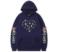 Silver Basic Men Women Heartstopper Hoodie Manga TV-Series Nick and Charlie Hoodie Long Sleeve Sweatshirt Spring Autumn Coat L,Deep Blue-1