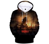 Silver Basic Men's and Women's 3D Printed Hoodie Inspired by Popular Movie Monster Dragon Cosplay Sweatshirt Streetwear Pullover Jumper