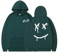 Silver Basic Popular Singer Louis Tom-linson Hoodie for Men/Women Funny Face Print Sweatshirt Techwear Hoodie M,Deep Green A-1