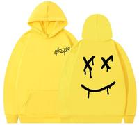 Silver Basic Popular Singer Louis Tom-linson Hoodie for Men/Women Funny Face Print Sweatshirt Techwear Hoodie S,Yellow B-1