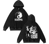 Silver Basic Stray Kids Unisex Long Sleeve Pullover hooded printed Sweatshirts Loose Harajuku Printed Outwear Hoodie-Black5-2XL1