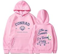 Silver Basic The Summer I Turned Pretty Season 2 for Men and Women Cousins Beach Team Conrad Daisy Floral Print Sweatshirt S,Pink-1