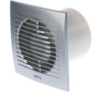 EUROPLAST Bathroom Fan Diameter 100 mm Plastic Silver with Humidity Sensor and Timer