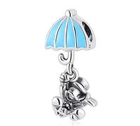Silver Bead Charms,Magic Show Man Dangle Jiminy Charm Fit Lady Bracelet Bangle Blue Enamel S925 Diy Jewelry Bracelet Jewelry Making Girls Teens Diy Fine Pendants